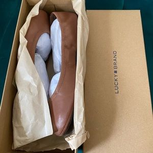 Lucky Brand flats in brown color Size 9.